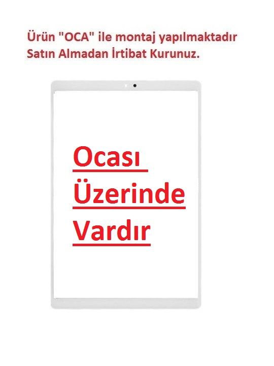 Samsung Galaxy Tab A7 Lite SM-T220 T227 Lens Cam Ön Panel - Beyaz