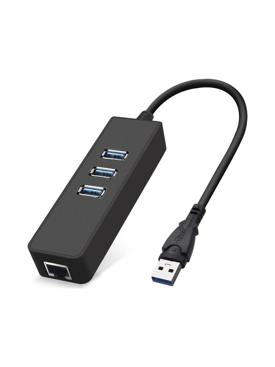 Alfais 4263 USB 3.0 To Ethernet Gigabit RJ45 3 Port Hub Çoklayıcı Adaptör