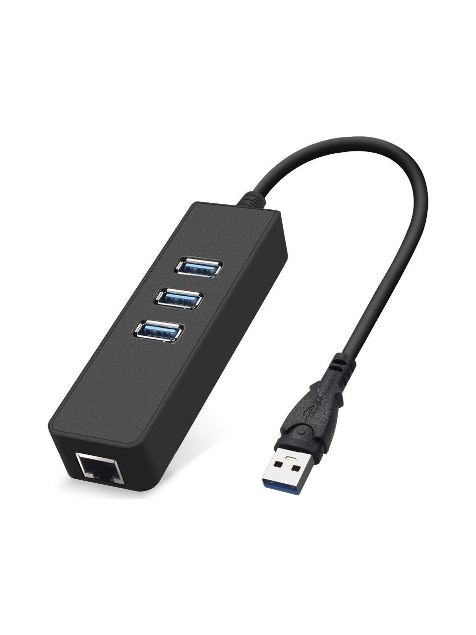 Alfais 4263 USB 3.0 To Ethernet Gigabit RJ45 3 Port Hub Çoklayıcı Adaptör