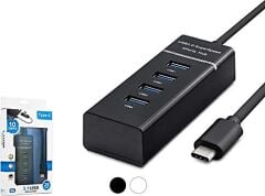 Hadron Hd144 Type-C 3.1 USB Hub 4 Port Siyah