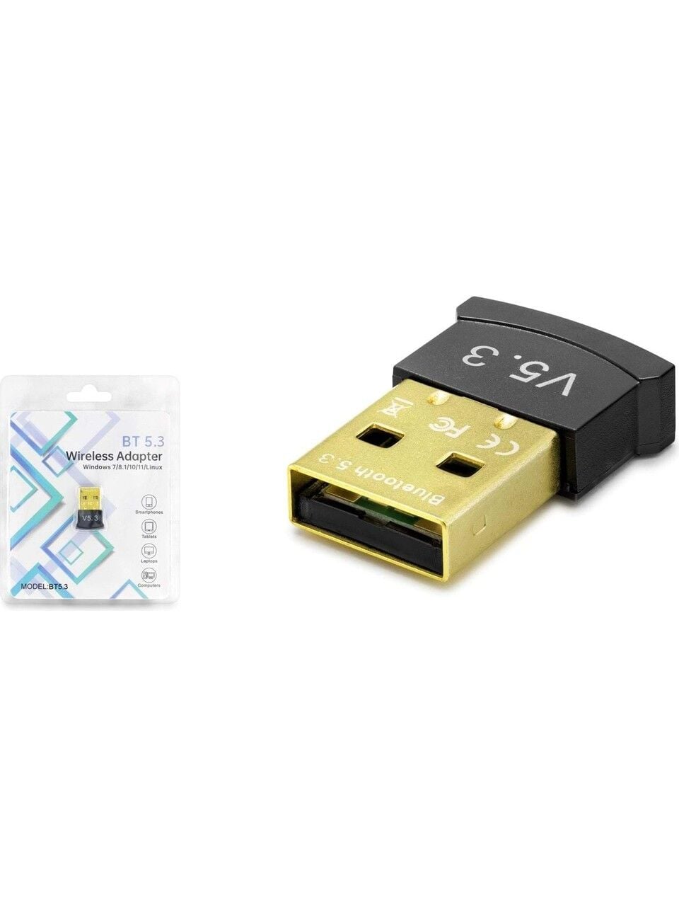 Hadron Bt5.3 Mini USB V5.3 Bluetooth Adaptör - Siyah