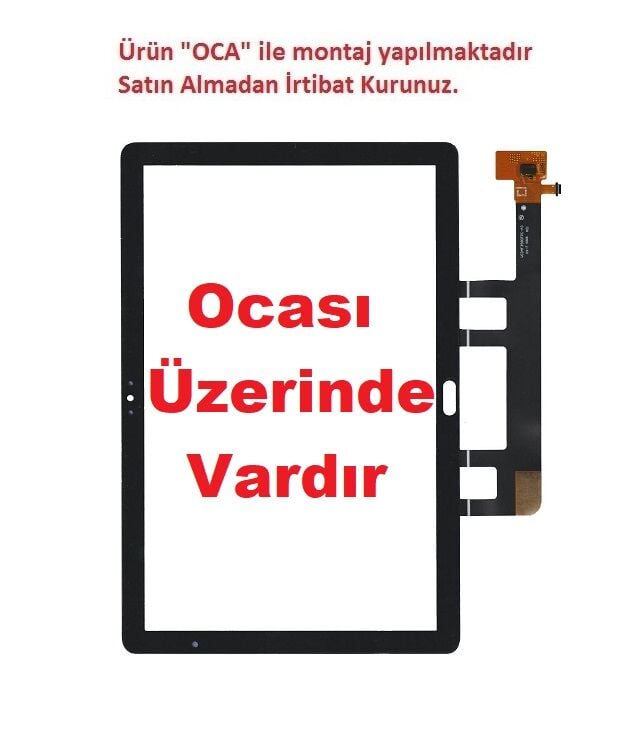 Huawei MediaPad M5 Lite 10 BAH2-W19 BAH2-W09 BAH2-L09 Dokunmatik Panel - Siyah