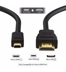 Micro Hdmi To Hdmi 1,5 metre Kablo - Çevirici