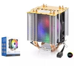 NODAR ND2604 CPU İşlemci Kule Tipi Soğutucu 500 Serisi Fanlı 4 Bakır Borulu RGB