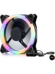 Hadron HDX1522 Performans Kasa Fanı Rgb 12CM 4pın Siyah
