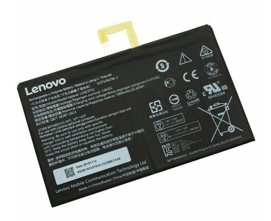 Lenovo Tab 2  A10-70f  A10-70l A10-70lc L14D2P31 Tablet Batarya - Pil