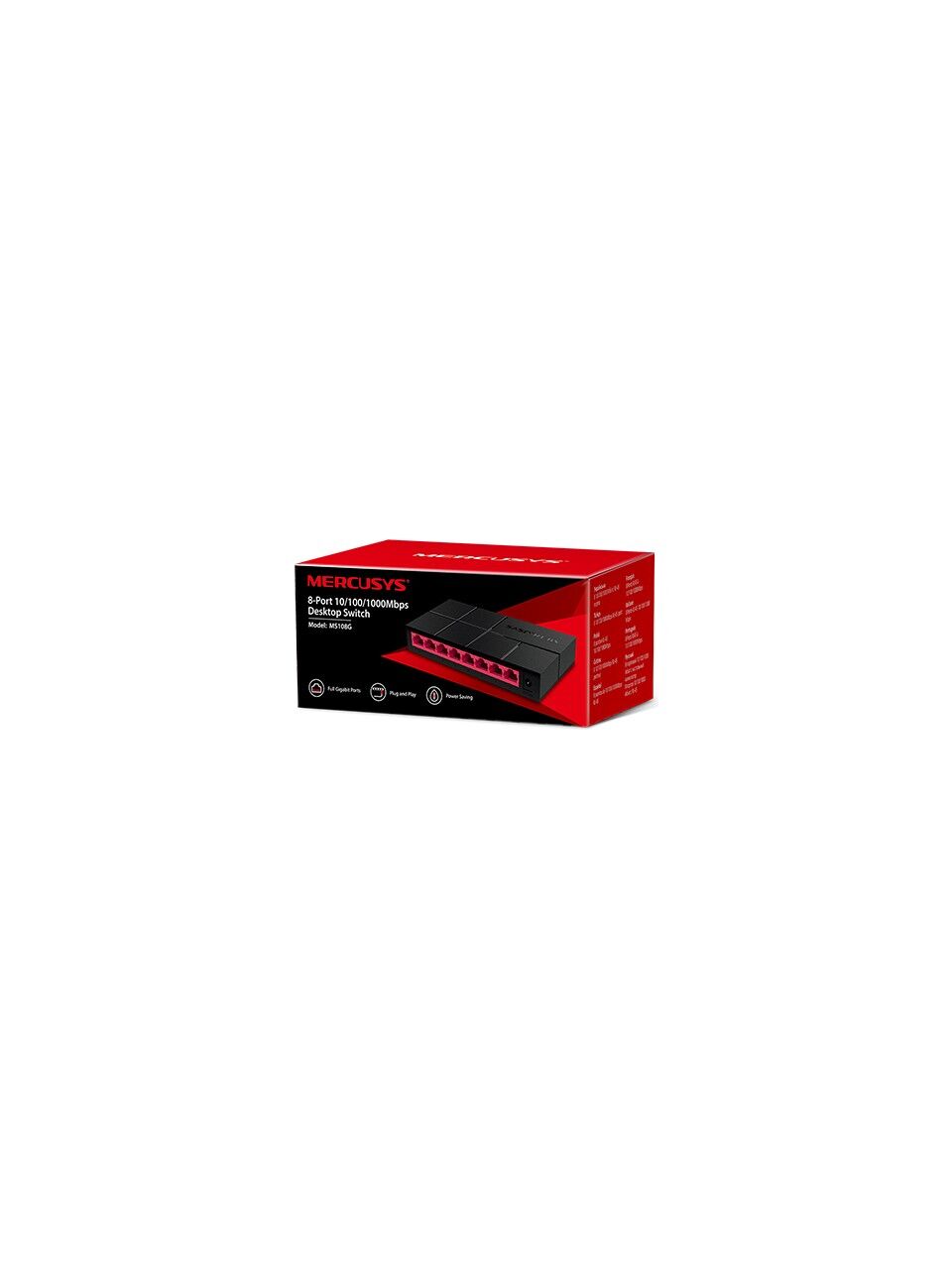 Mercusys MS108G 8-Port 10/100/1000Mbps Gigabit Masaüstü Switch