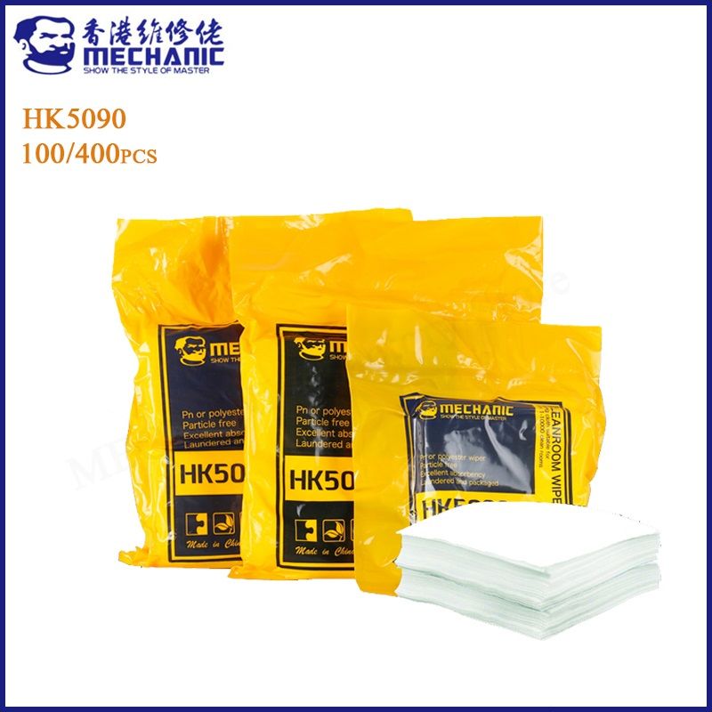 Mechanic HK5090 10 x 10 cm Tablet ve Telefon Ekran Temizlime Fiber Bezi - 400 adet