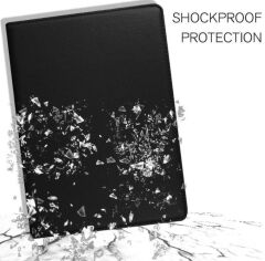 Apple iPad Air 4 10.9'' A2324 A2072 A2325 A2316 Stand 360 Derece Döner Kapaklı Tablet Kılıf SİYAH