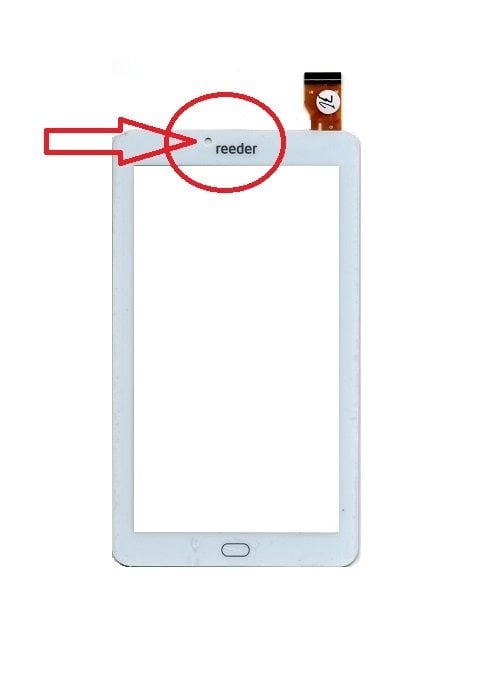 Reeder M7 Go 2019 Tablet için Dokunmatik Panel - Beyaz