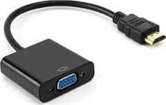 HDMI To Vga Dönüştürücü Kablosu - Siyah