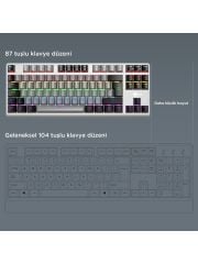 Lecoo GK304 Switch Makro Tuşlu RGB Aydınlatmalı Gaming Mekanik USB Kablolu Türkçe Q Klavye