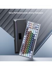 Lecoo GK304 Switch Makro Tuşlu RGB Aydınlatmalı Gaming Mekanik USB Kablolu Türkçe Q Klavye