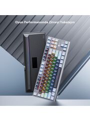 Lecoo GK304 Switch Makro Tuşlu RGB Aydınlatmalı Gaming Mekanik USB Kablolu Türkçe Q Klavye