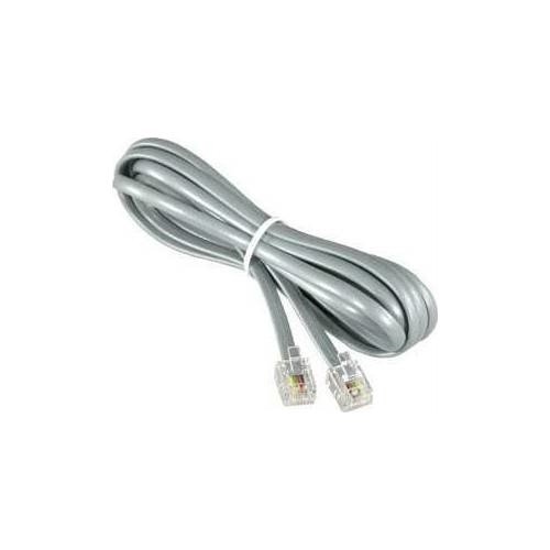 Rj11 Hazır Kablo 1,5M Fabrikasyon Telefon Kablosu 6P4C