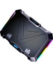 Claw's Vortex 8x Turbo LED Fan - 10 Modlu RGB - LCD Ekran - Ayarlabilir Fan Hızı & 7 Farklı Stand Yükseklik Kademesi – 2x USB
