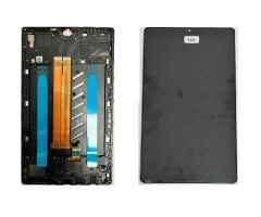 Samsung Galaxy Tab A7 Lite SM-T220 T227 Lcd Ekran + Dokunmatik Çıtalı Full Set - Siyah