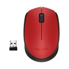 Logitech M171 USB Alıcılı Kablosuz Kompakt Mouse - Kırmızı