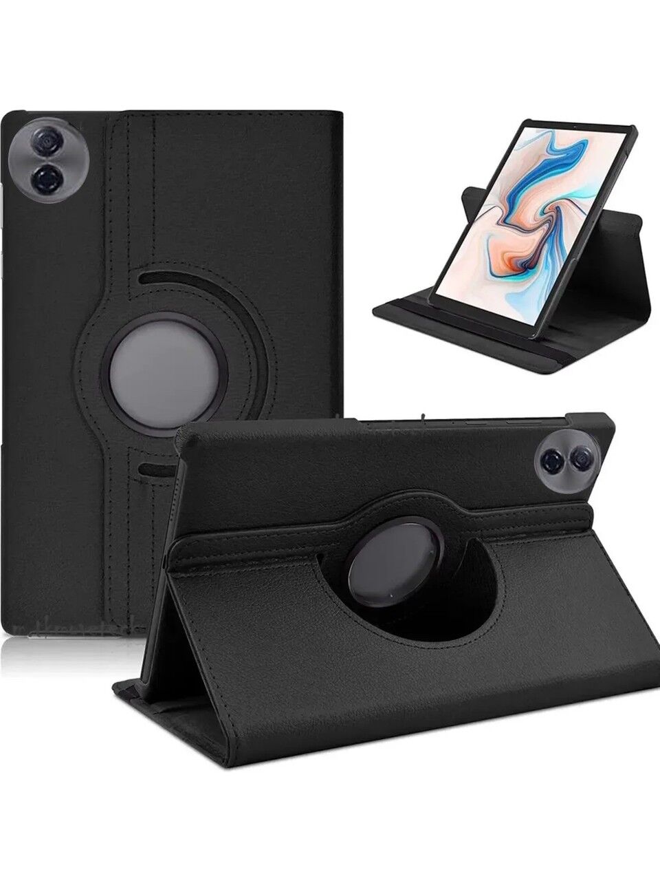 Honor Pad 10 12.1'' HEY3-W00 HEY3-W10 Stand 360 Derece Döner Kapaklı Tablet Kılıf