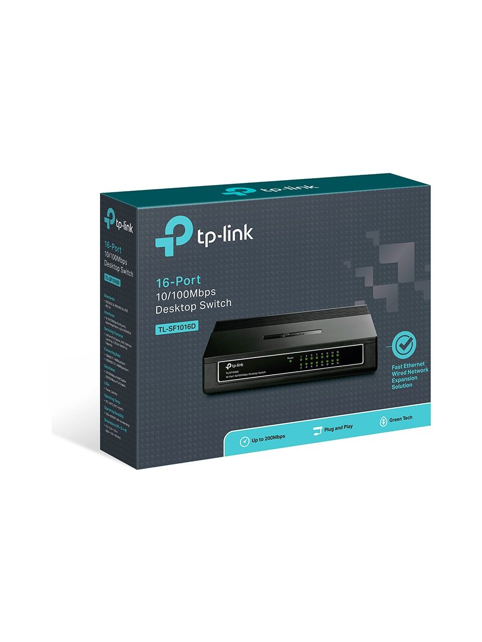 TP-Link TL-SF1016D 16 Port 10-100 Mbps Ethernet Switch