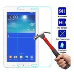 Samsung Galaxy Tab 3 SM-T110 Temperli 9H Kırılmaz Cam - Ekran Koruyucu
