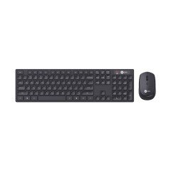 Lenovo Lecoo KM2001 Kablosuz Türkçe Q Klavye & Mouse Set Siyah