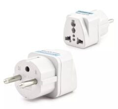 Hadron Hdx1251 Amerikan-Türkiye Fiş Adaptörü Beyaz