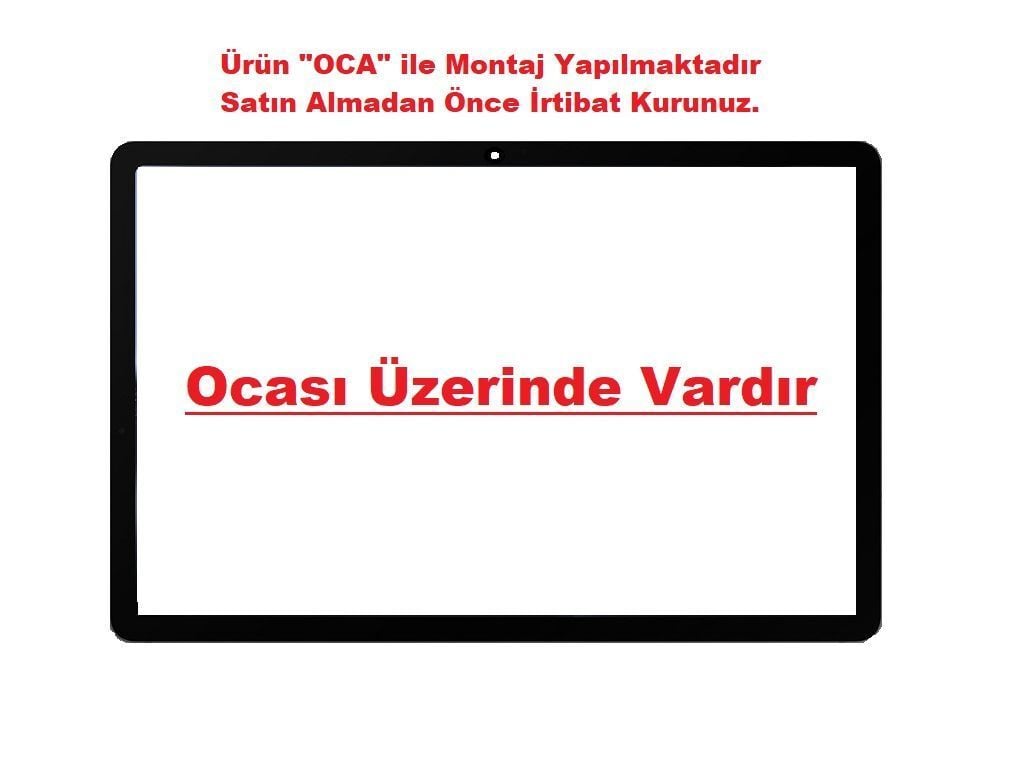 Samsung Galaxy Tab A9 Plus 11'' 5g SM-X218B Lcd Lens Cam Ön Panel - Siyah