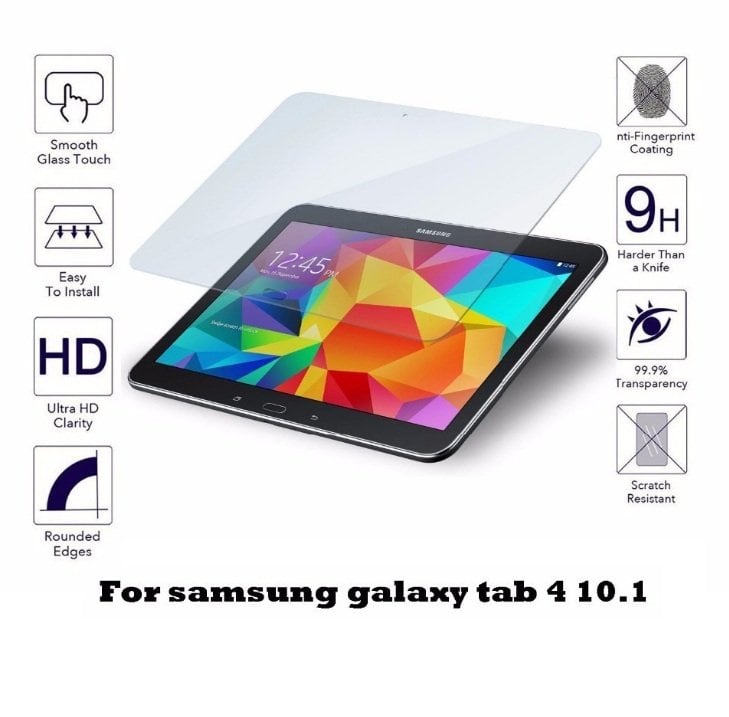 Samsung Galaxy Tab 3 10.1'' GT-P5210 P5220 Temperli 9H Kırılmaz Cam - Ekran Koruyucu