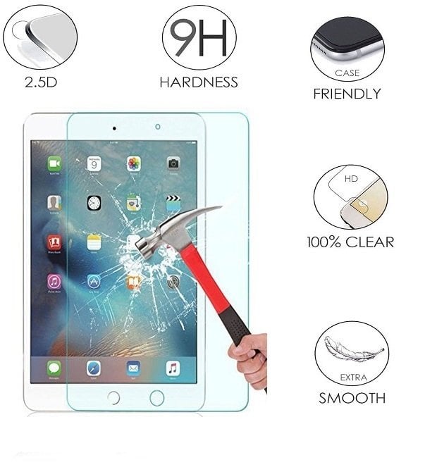 Apple ipad Mini A1454 A1455 Temperli 9H Kırılmaz Cam - Ekran Koruyucu