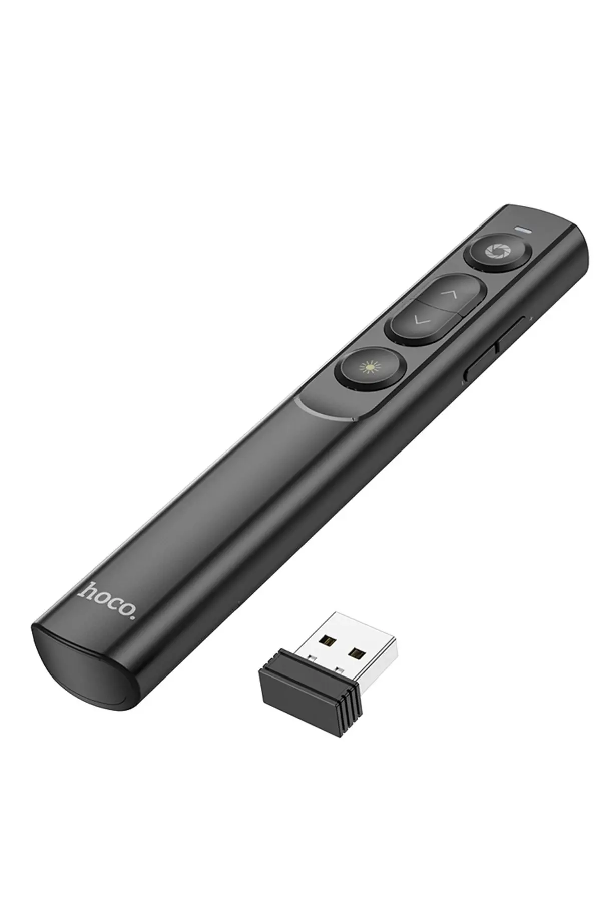 Hoco GM201 Lazerli Kablosuz Sunum Kalemi - Siyah