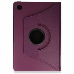 Samsung Galaxy Tab A9 8.7'' SM-X110 X115 X117 Stand 360 Derece Döner Kapaklı Tablet Kılıf TURKUAZ