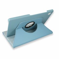 Samsung Galaxy Tab A9 8.7'' SM-X110 X115 X117 Stand 360 Derece Döner Kapaklı Tablet Kılıf TURKUAZ