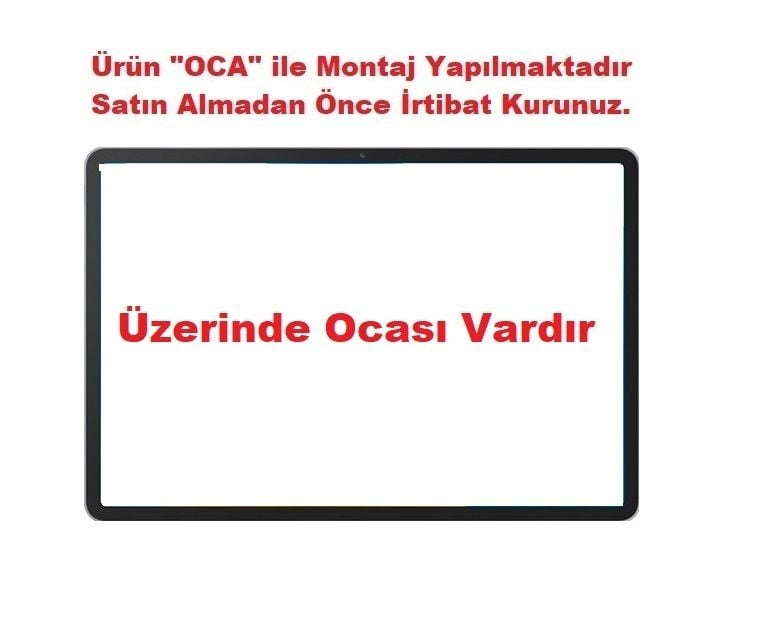 Honor Pad 8 12'' HEY-W09 HEY-AL09 Lens Cam Ön Panel - Siyah