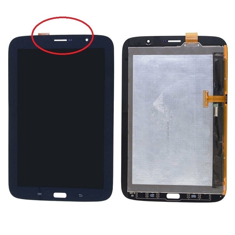 Samsung GT-N5100 N5105 3G Lcd Ekran ve Dokunmatik Panel Set - Siyah