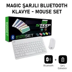Steep Solid Magic Şarjlı Bluetooth Klavye - Mouse Set