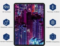 Apple iPad Pro 12.9'' 3.Nesil A1876 A1895 A1983 A2014 Temperli 9H Kırılmaz Cam - Ekran Koruyucu