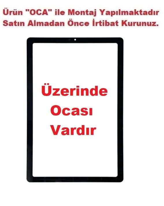 Lenovo Tab M9 TB310FU TB310XU TB310XC Lens Cam Ön Panel - Siyah