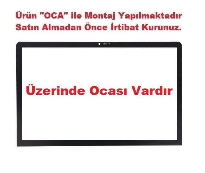 Lenovo Yoga Tab 11 YT-J706F J706N J706M X706X Lens Cam Ön Panel - Siyah