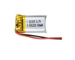 Lityum Polimer 501220 3.7 VOLT 80 mAh Pil - Li-ion Polymer Pil