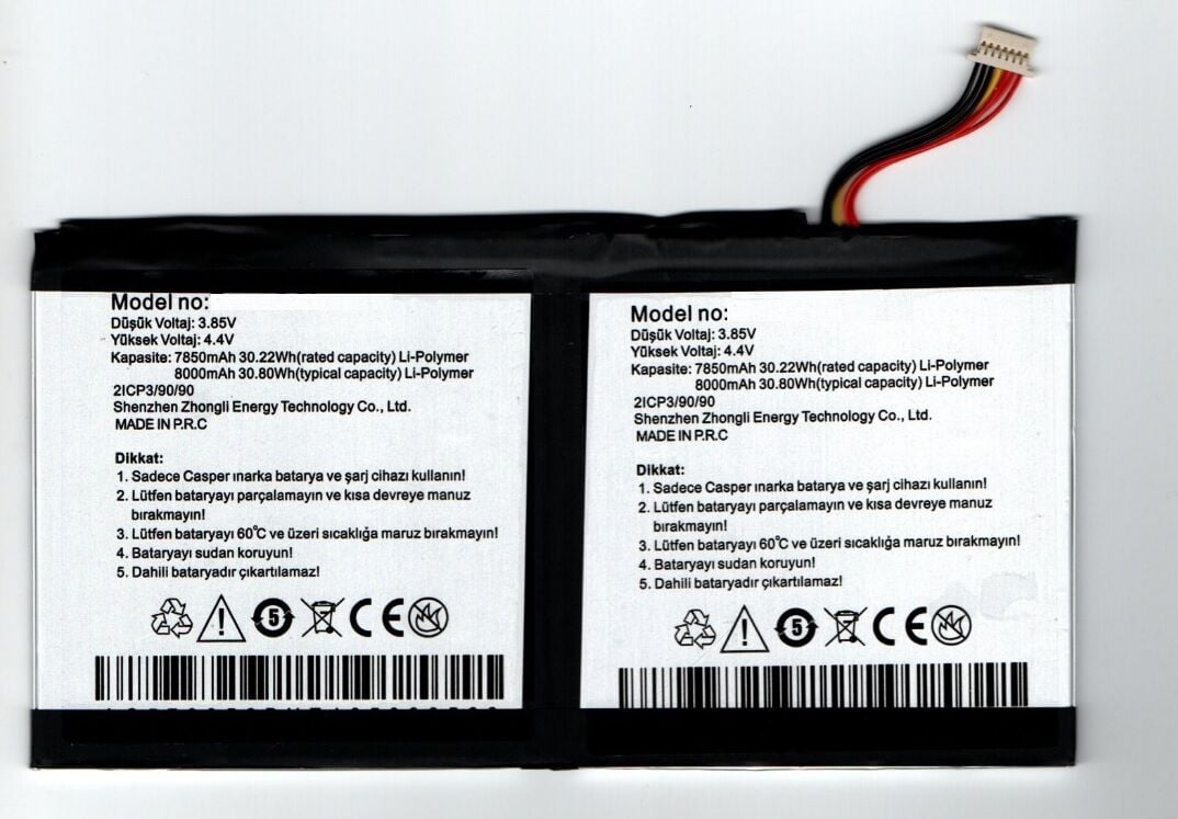 Casper VIA L50 S50 Tablet Batarya - Pil