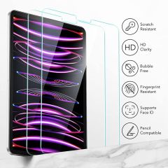 Apple iPad Pro 12.9'' 5.Nesil A2378 A2461 A2379 A2462 Temperli 9H Kırılmaz Cam - Ekran Koruyucu