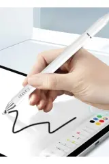 Earldom P6 3in1 Universal Dokunmatik Stylus Kalem - Beyaz