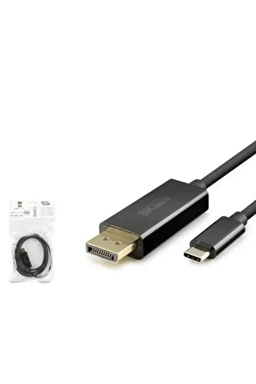 Hadron Hdx7858 Type-C To Display Kablo 8K 60Hz Pvc 1.8M Siyah