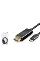 Hadron Hdx7858 Type-C To Display Kablo 8K 60Hz Pvc 1.8M Siyah