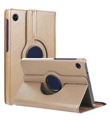 Huawei Mediapad T3 10'' AGS-L03 AGS-L09 AGS-W09 Stand 360 Derece Döner Kapaklı Tablet Kılıf GRİ