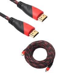 HDMI Kablo 10 Metre 1.4v 3D 4K - Hasır Örgülü