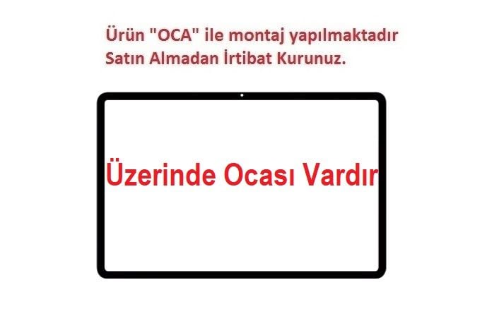 Huawei Matepad SE 11'' 2024 AGS6-W09 AGS6-W00 Lens Cam Ön Panel - Siyah