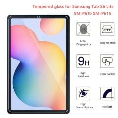 Samsung Galaxy Tab S6 Lite SM-P620 P625 Temperli 9H Kırılmaz Cam - Ekran Koruyucu