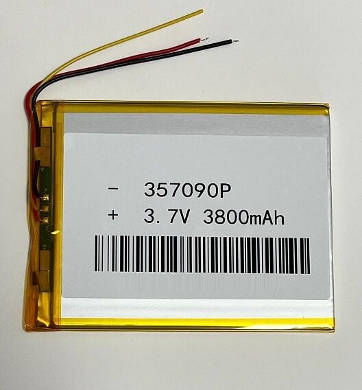 7 inç Tablet Bataryası 3.7v 3800 mah 9x7cm